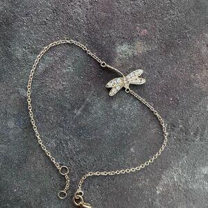 Elegant Gold Dragonfly Bracelet